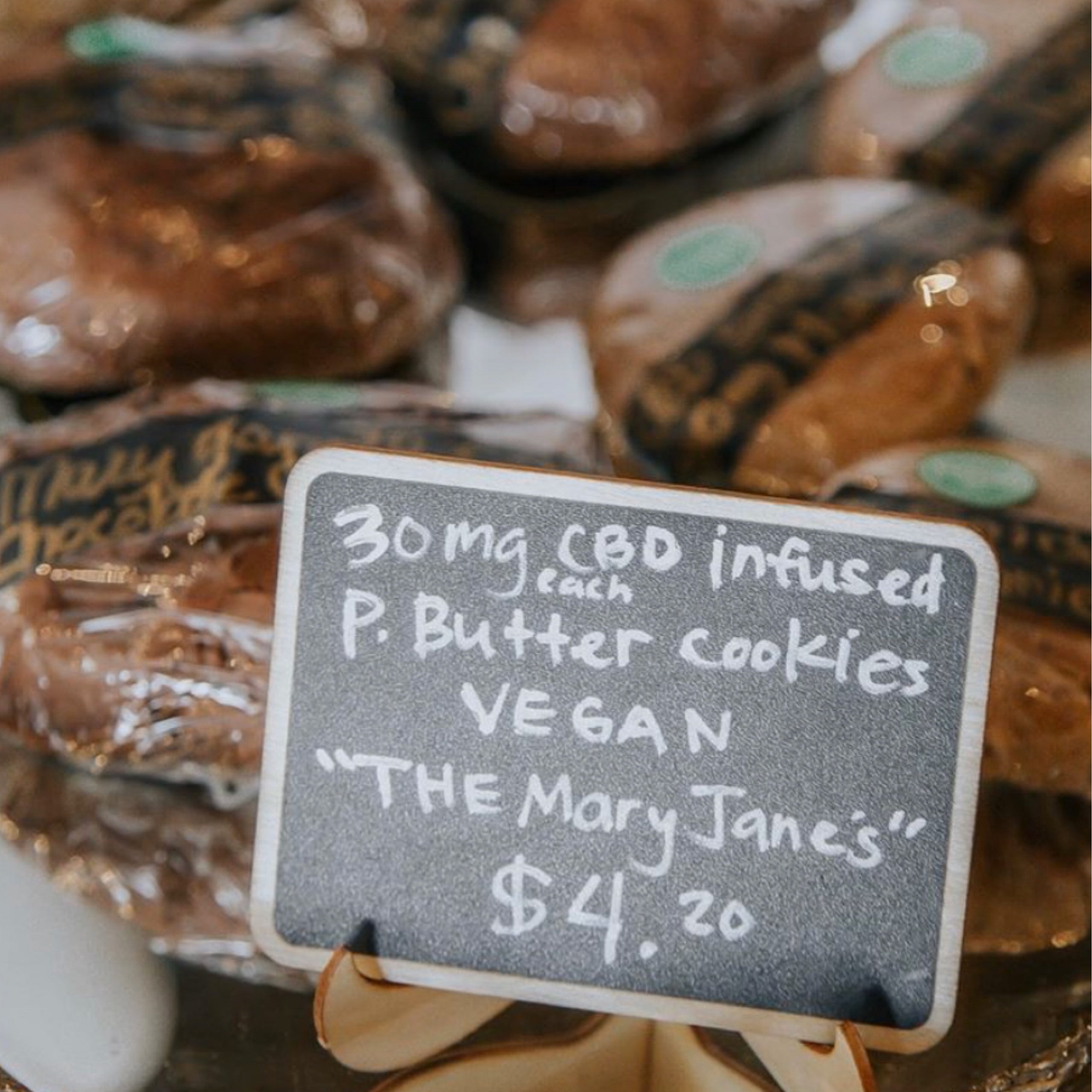 Mary Janes' +vegan chocolate pb huge cookie+ FeelLove Coffee